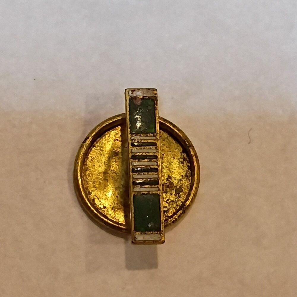 WWII U.S. Army Military Commendation blazer shirt button pin .75" across